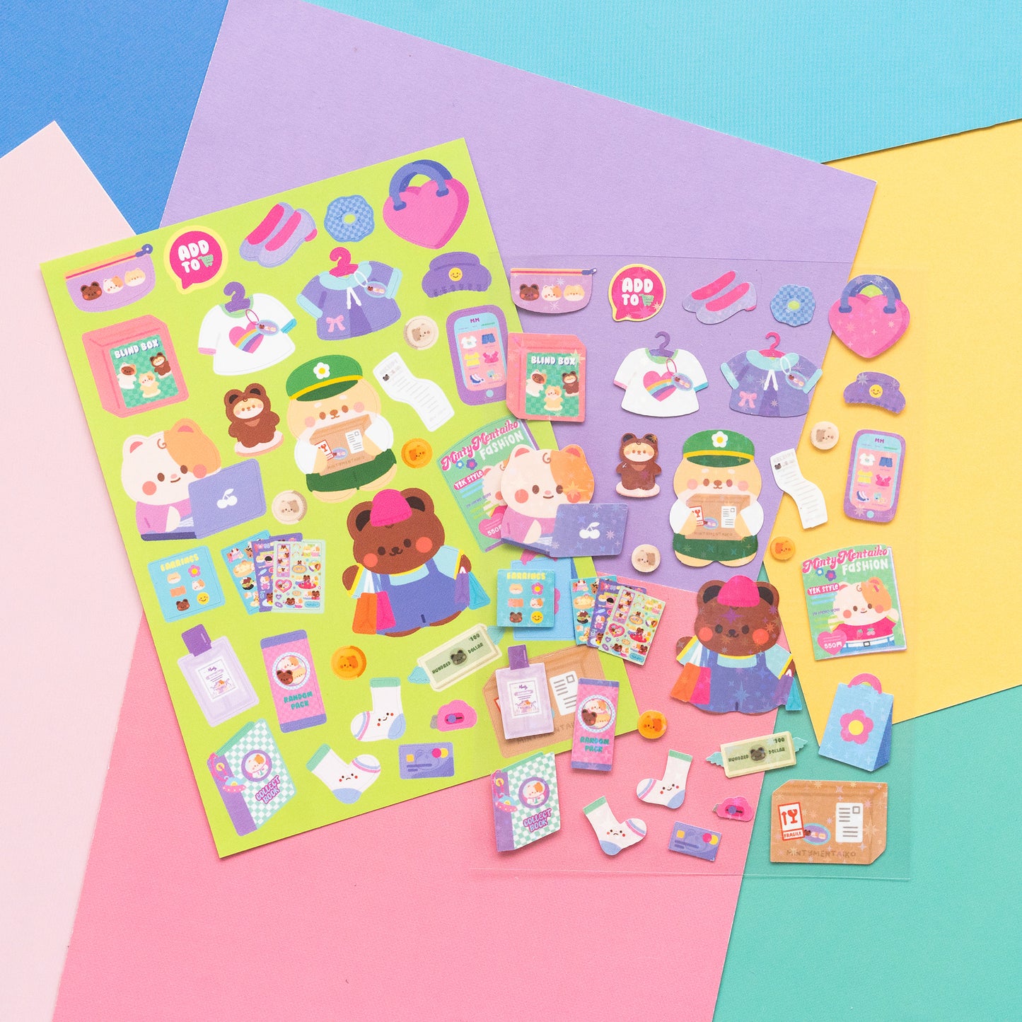 Shopping Haul Journal Sticker Sheet