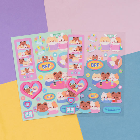 BFF Friendship Journal Sticker Sheet