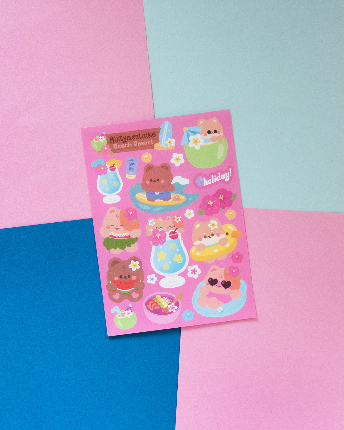 *new* Summer Beach Resort Journal Sticker Sheet