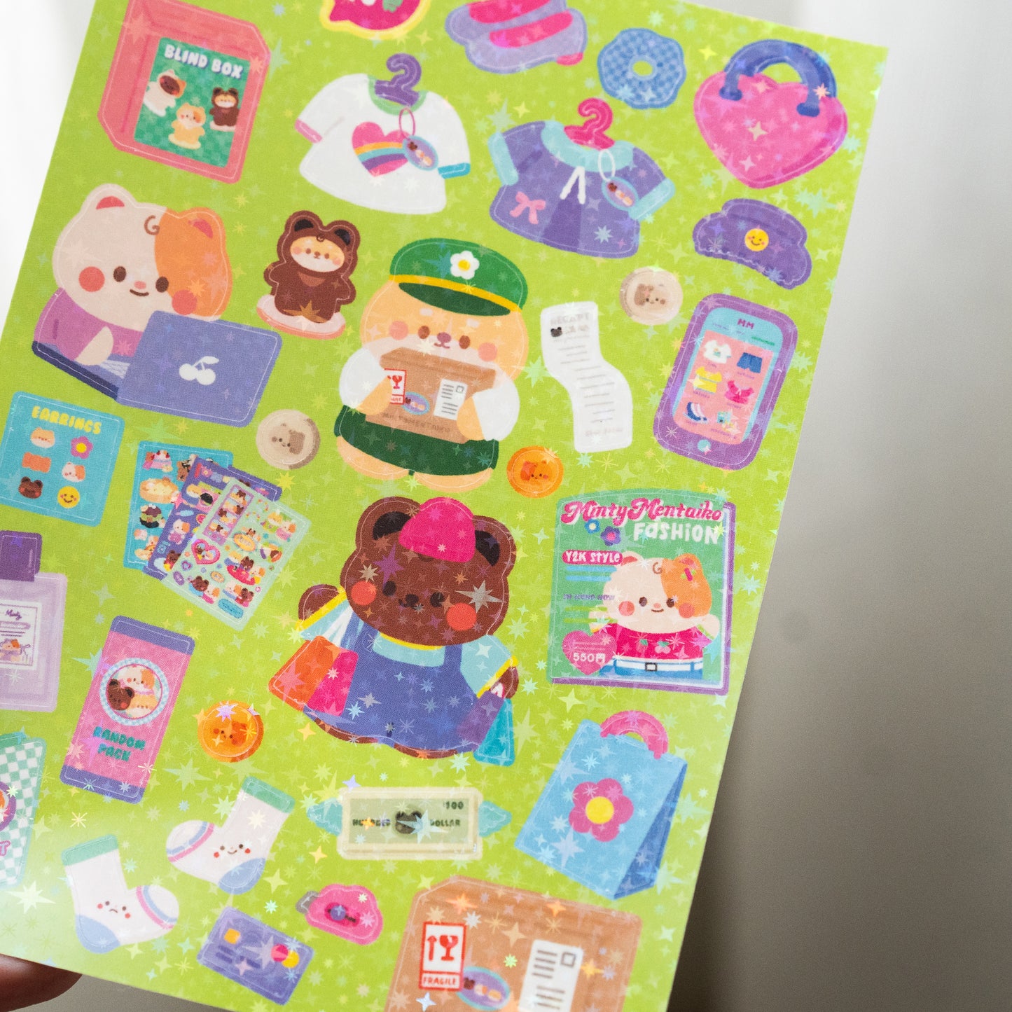 Shopping Haul Journal Sticker Sheet