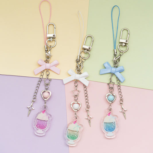 *new* Coquette Cream Soda Keychain Handphone Strap Trinket