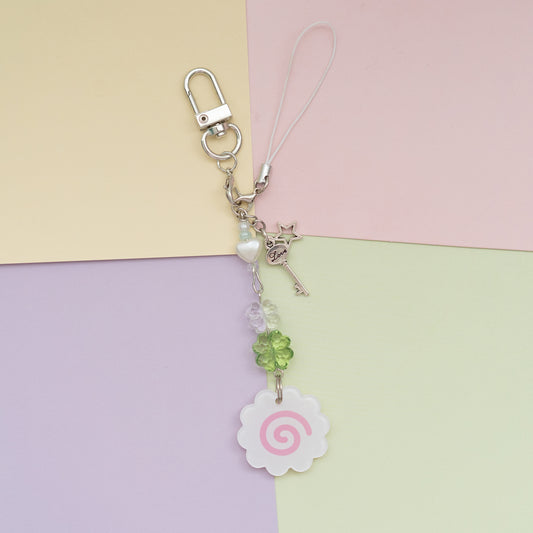 *new* Naruto & Clover Keychain Handphone Strap Trinket