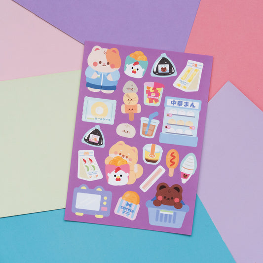 *new* Konbini Japanese Convenience Store Journal Sticker Sheet