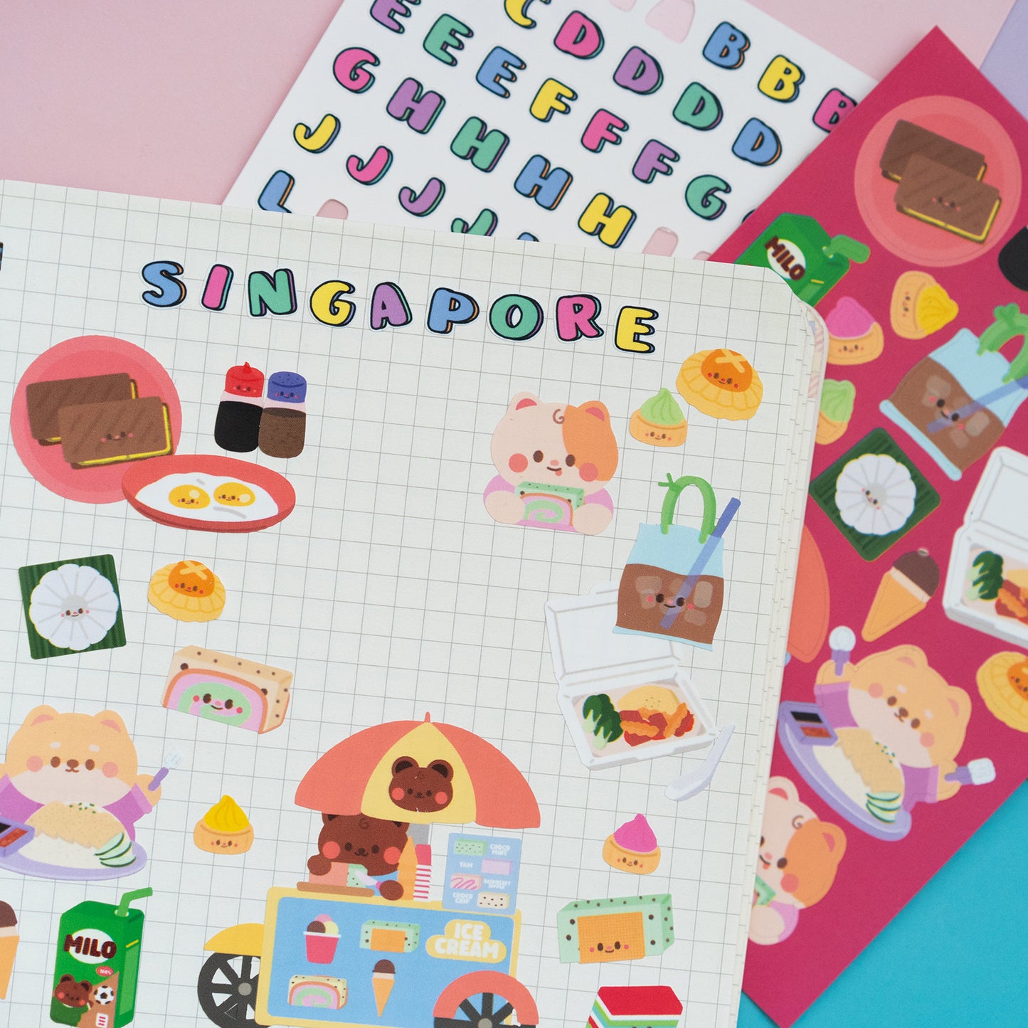 *new* Singapore Foodie Journal Sticker Sheet