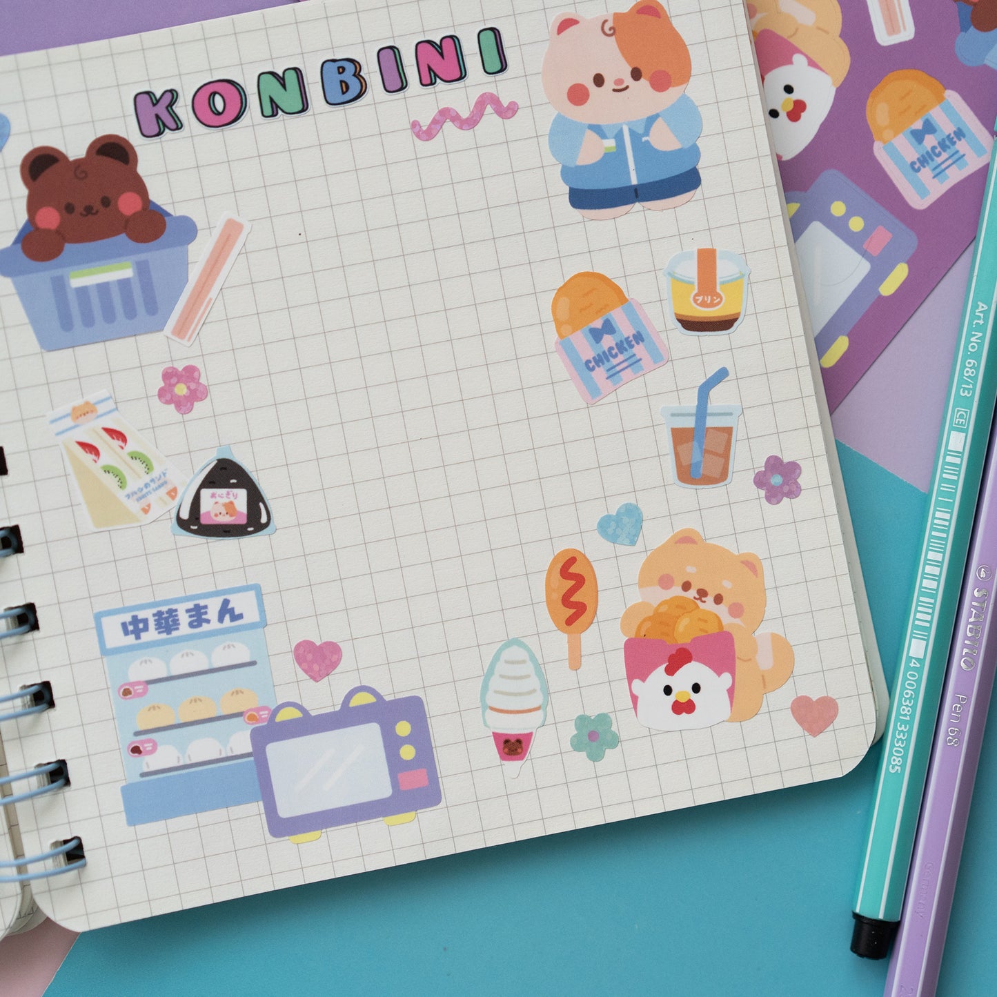 *new* Konbini Japanese Convenience Store Journal Sticker Sheet