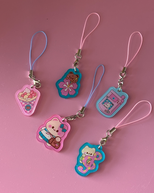 *new* Heisei retro Phone Strap Blind Bag Keychain