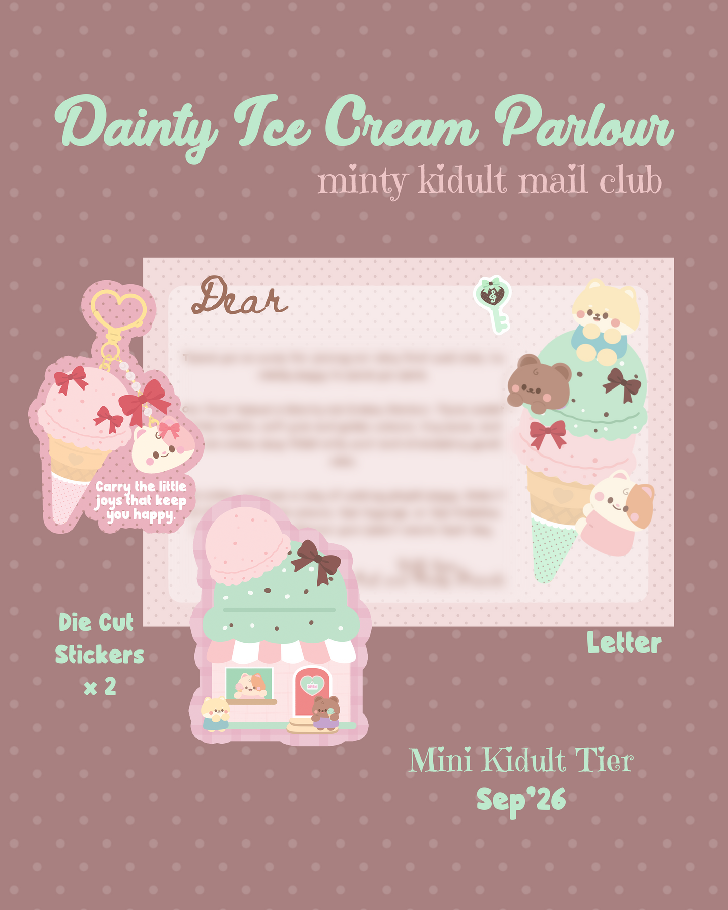 (Overseas) Sep Minty Kidult Mail Club - Mini Kidult Tier