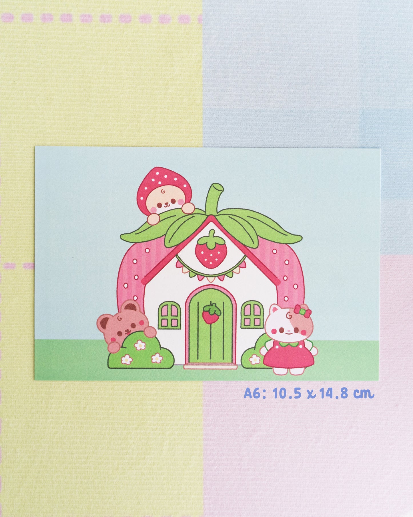 *new* Strawberry House  - A6 Print