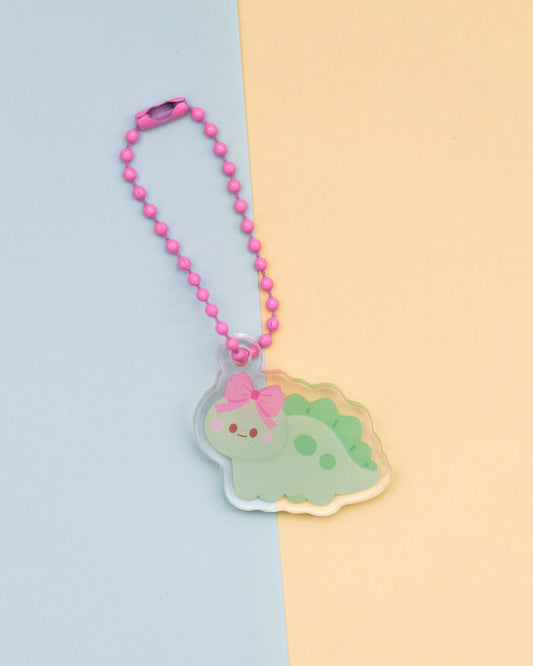 *new* Dinosaur Girlie Mini Keychain