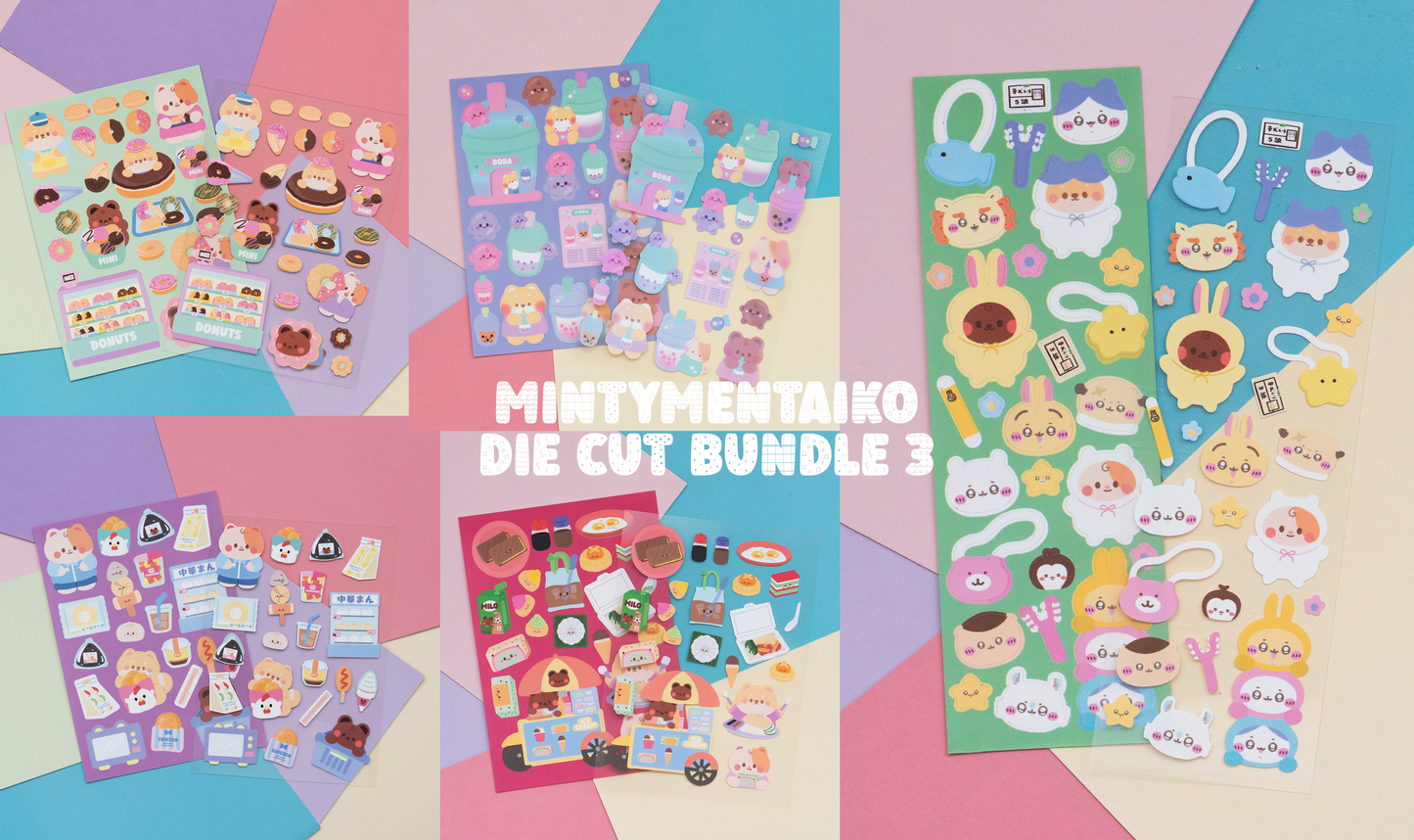 *new* mintymentaiko Kitschy Cute Journal Stickers Bundle 23