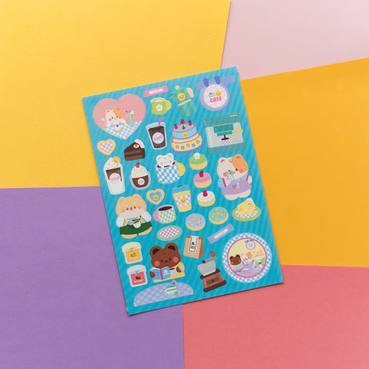 *new* Cafe Hopping Journal Sticker Sheet
