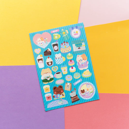 Cafe Hopping Journal Sticker Sheet