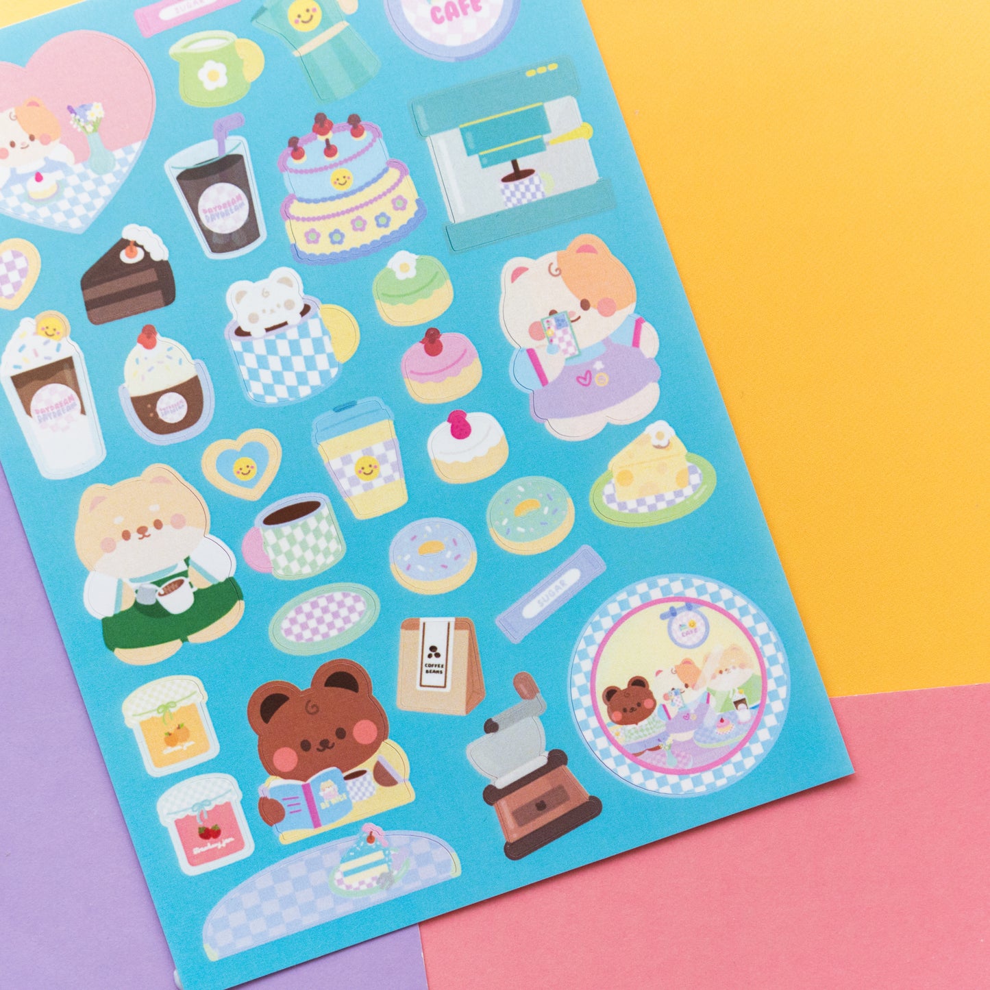 Cafe Hopping Journal Sticker Sheet