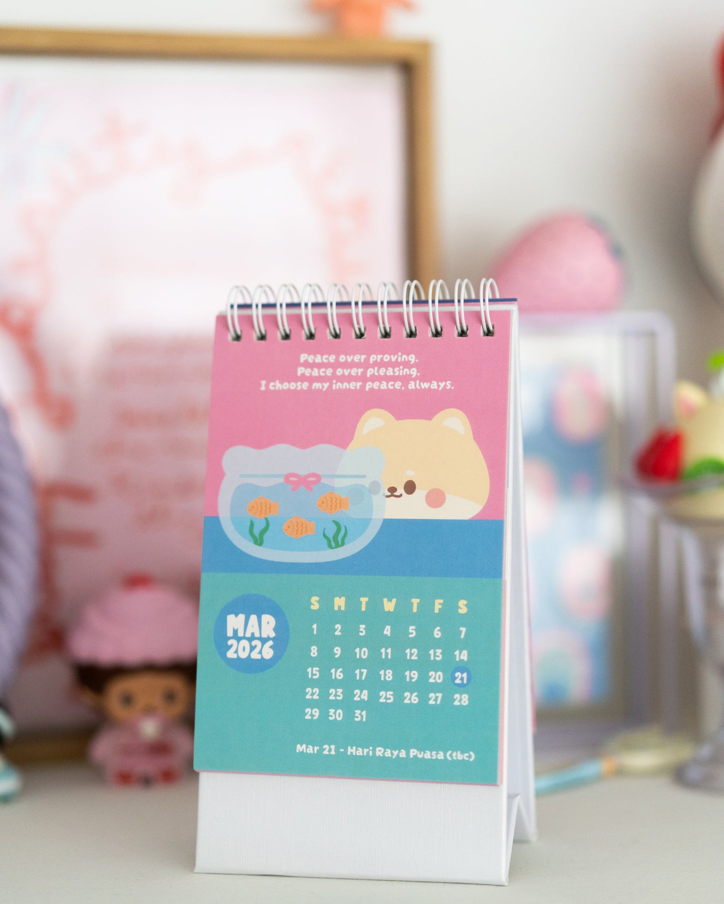 *new* 2026 mintymentaiko Desktop Calendar