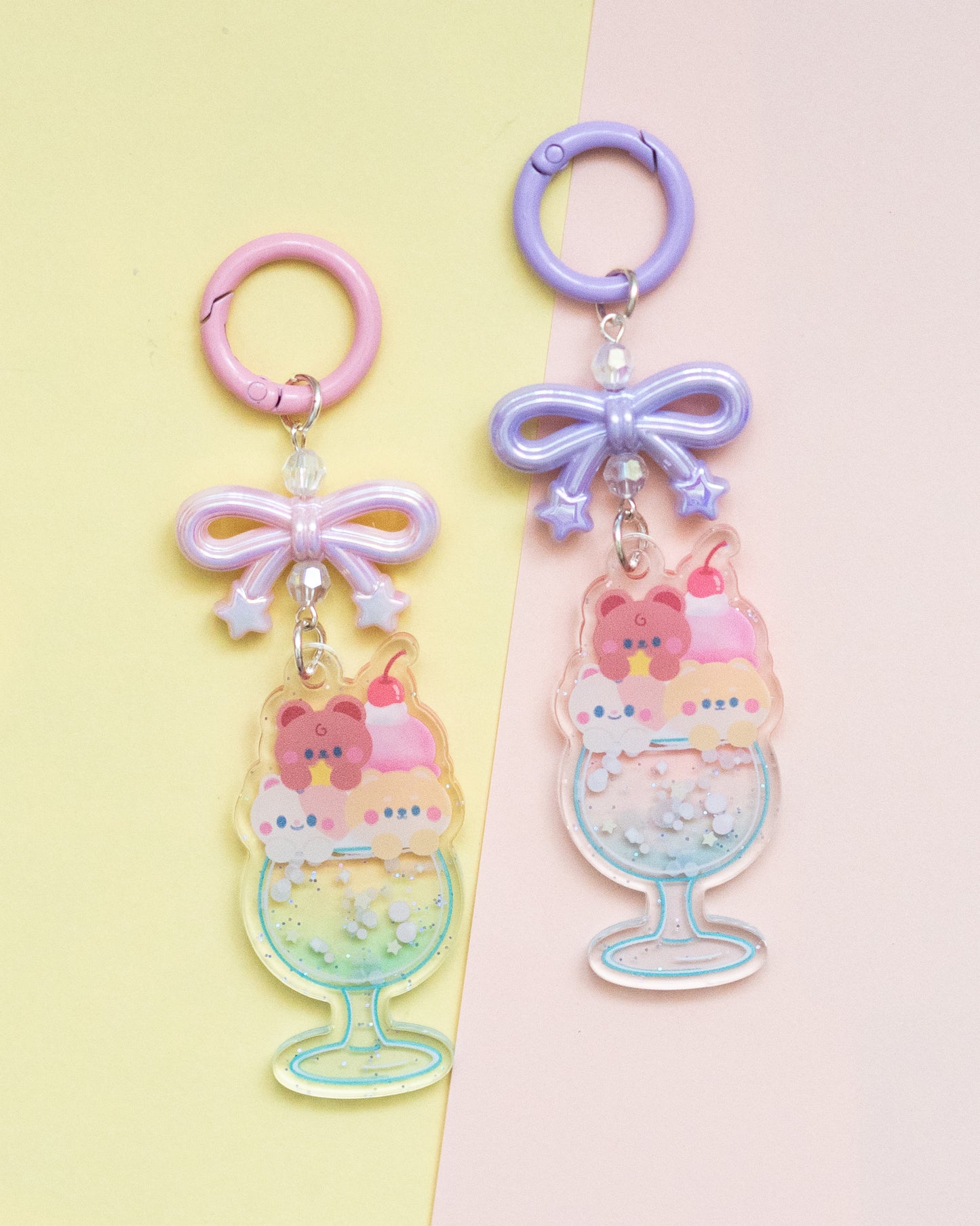 Magic Soda Float Keyring Keychain