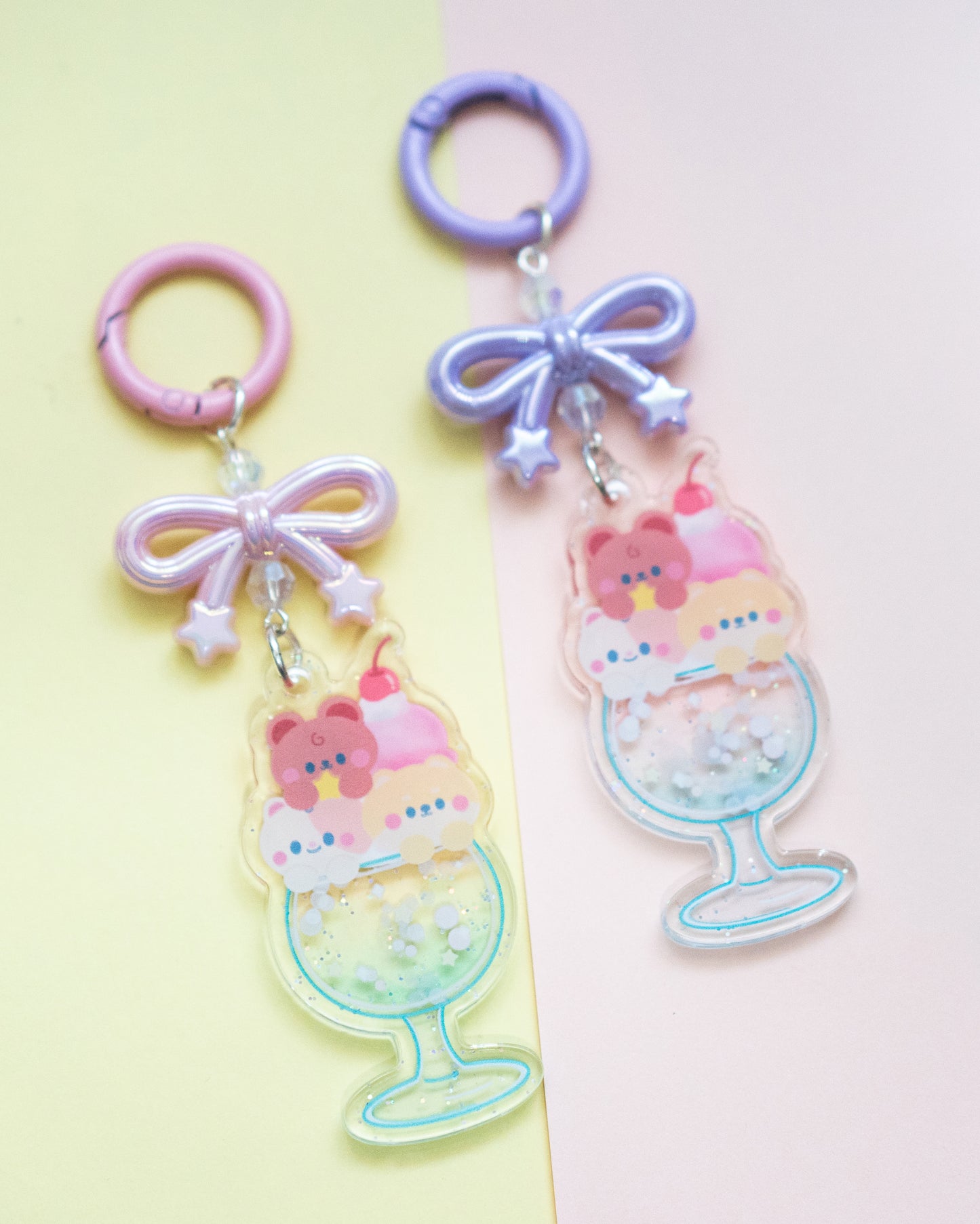 Magic Soda Float Keyring Keychain