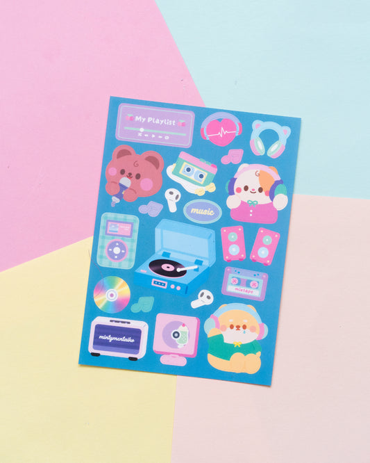 *new* Music Lover Journal Sticker Sheet