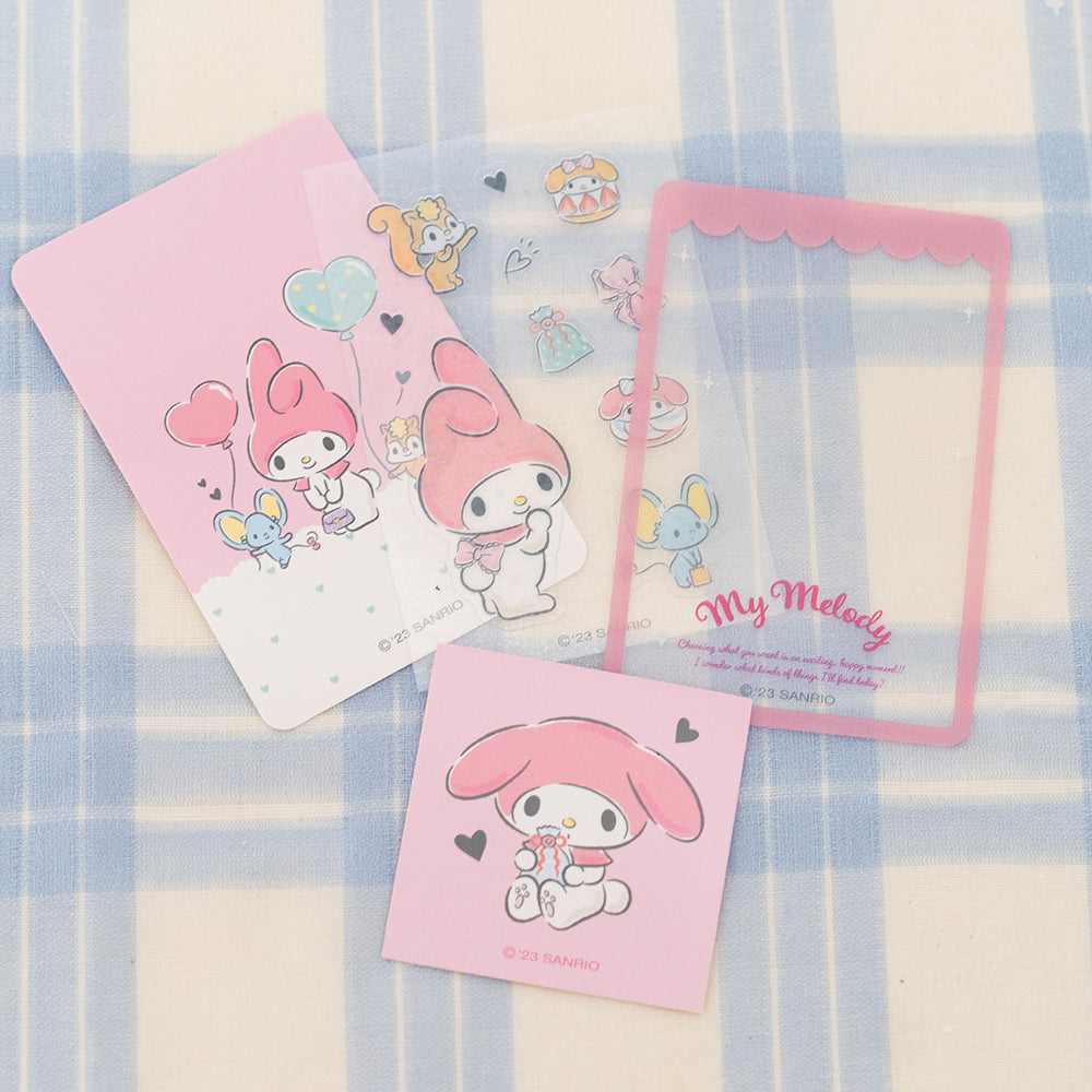 My Melody Card and Sticker Set - Minty Thrift Store