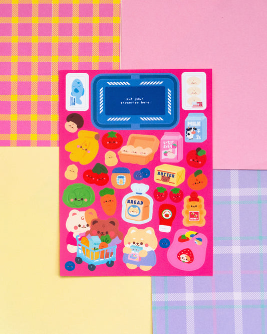 *new* Grocery Shopping Journal Sticker Sheet