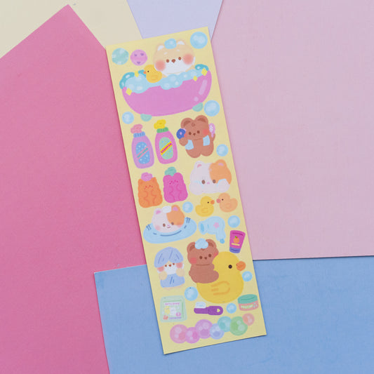 *new* Bath Time and Body Care Deco Journal Sticker Sheet