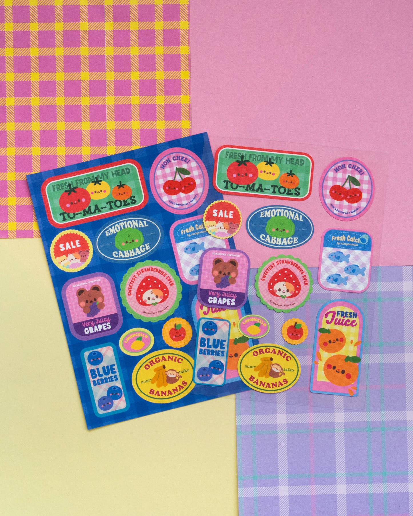 *new* Grocery Labels Journal Sticker Sheet