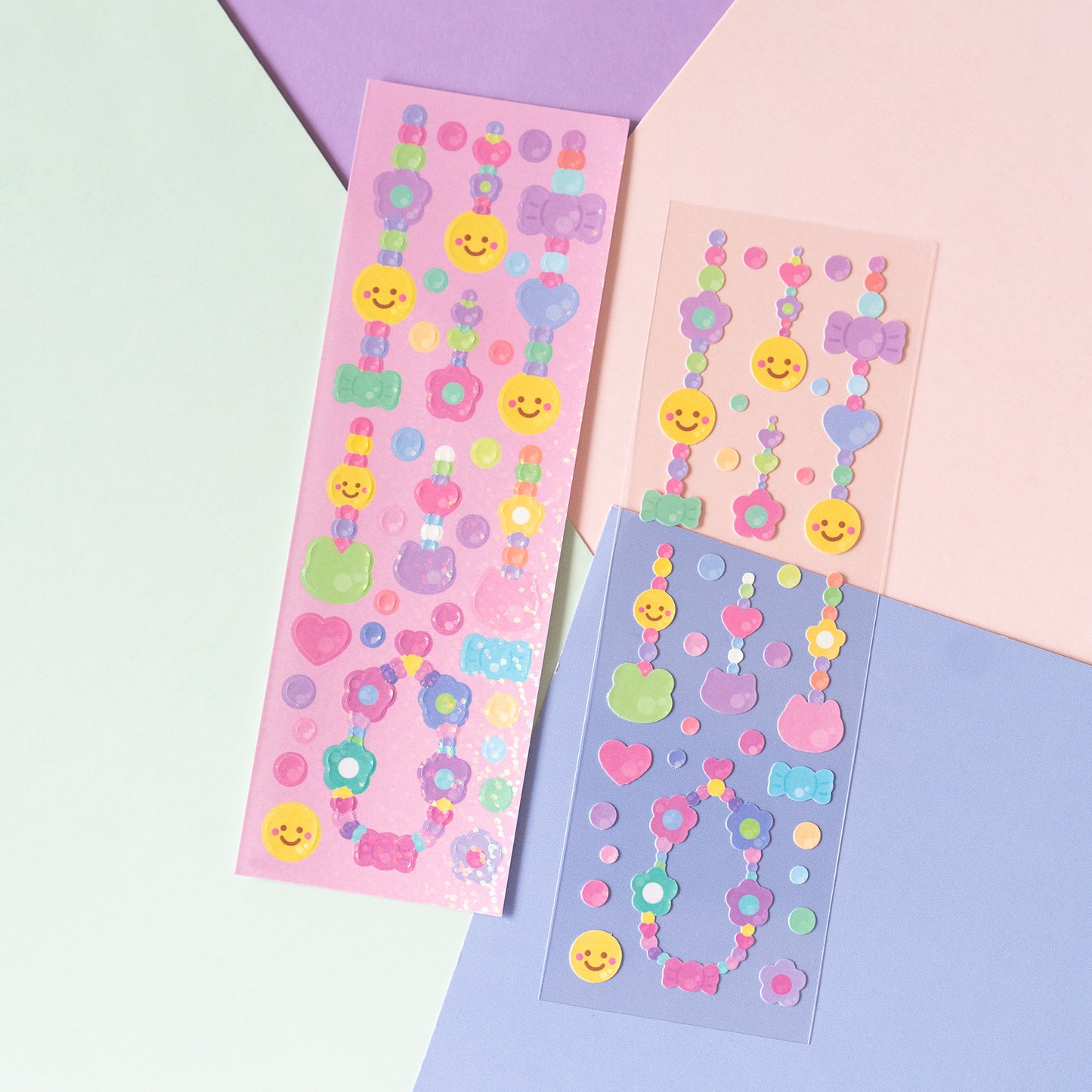 Y2K Colourful Beads Deco Sticker Sheet