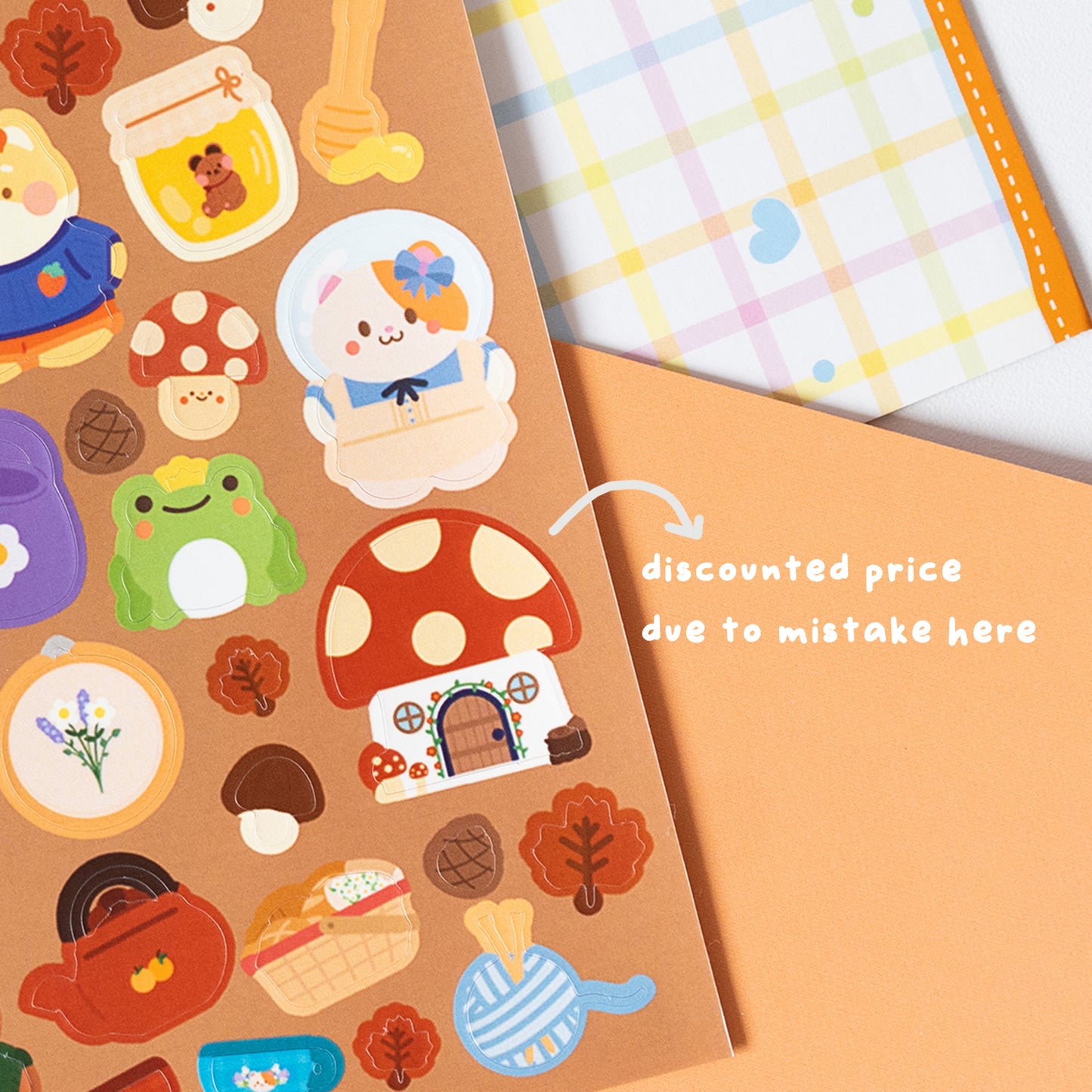 Autumn Cottage Core Matte Journal Sticker Sheet