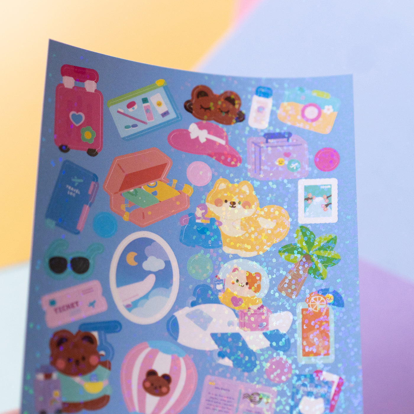 Vacation and Travelling Journal Sticker Sheet