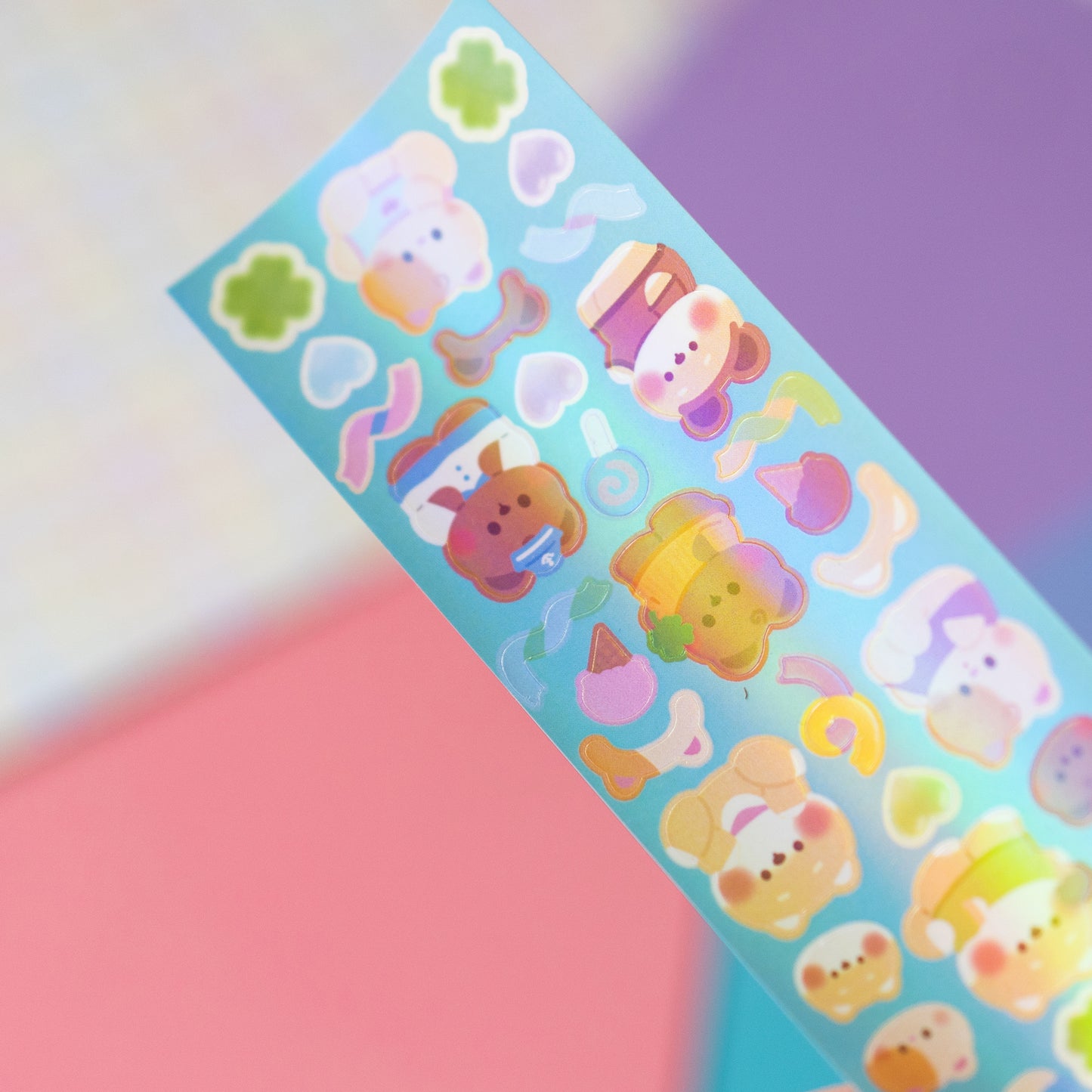 Lucky Minty Babies Soft Pastel Deco Journal Sticker Sheet