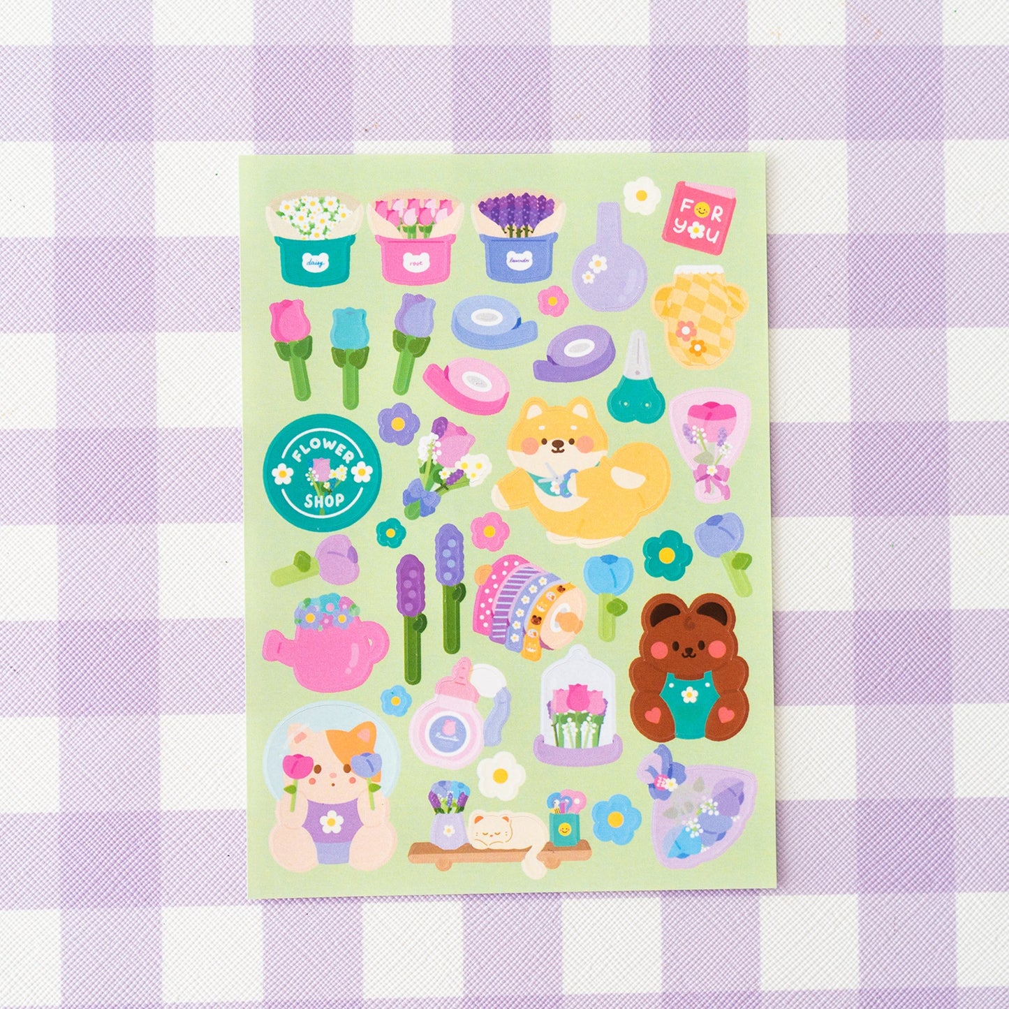 Flower Shop Journal Sticker Sheet