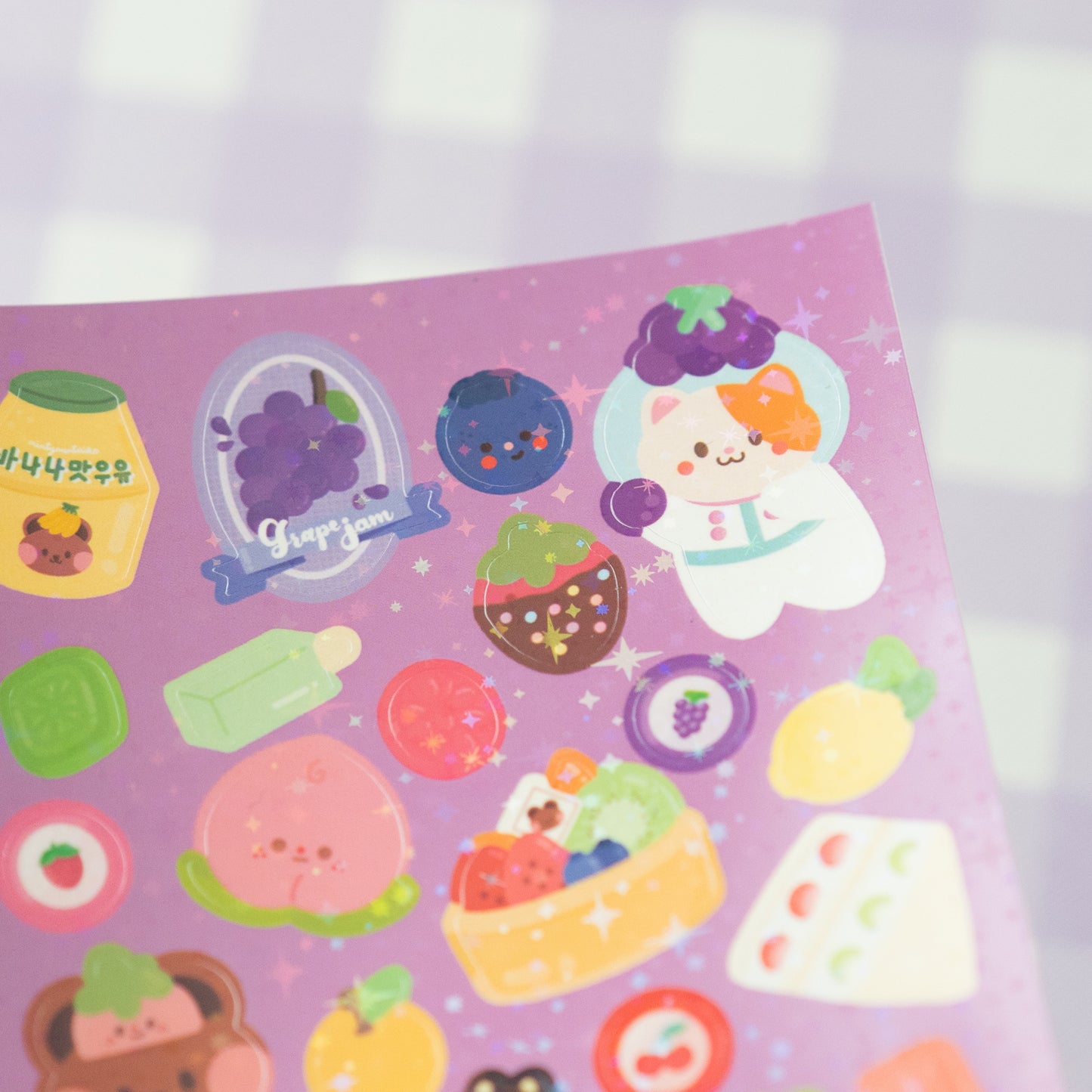 Cute Fruits Journal Sticker Sheet