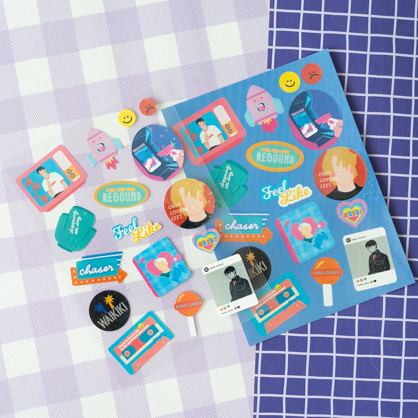 Woodz Holographic Sparkle Sticker Sheet