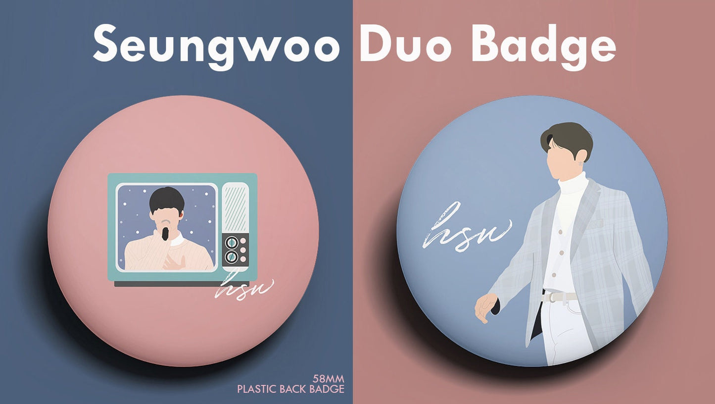 Han Seungwoo Duo Badge Set