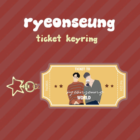 X1 Ryeonseung Seungyoun Seungwoo Ticket Keyring Keychain