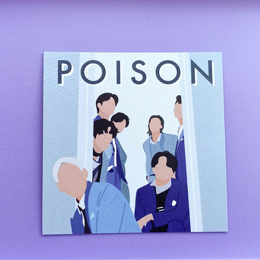 GOT7 Fan Art Matte Square Print - Poison and Thursday 4” by 4”