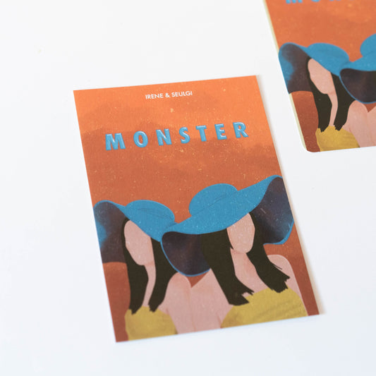 Irene and Seulgi (Red Velvet) Monster Fan Art Movie Style Kpop Aesthetic Postcards