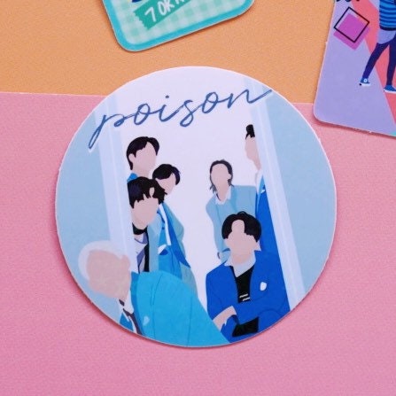GOT7 Holographic Glitter Laminated Stickers