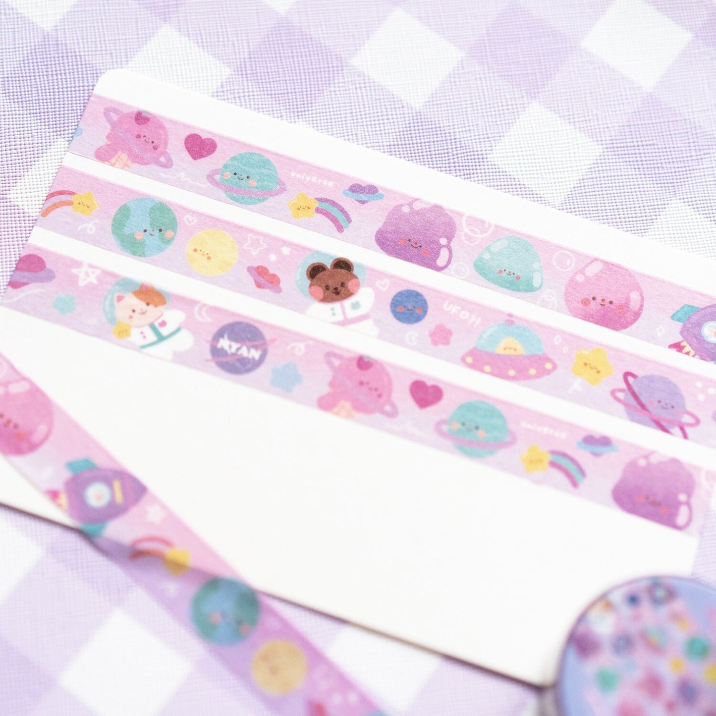 My Universe Space Theme Washi Tape by mintymentaiko