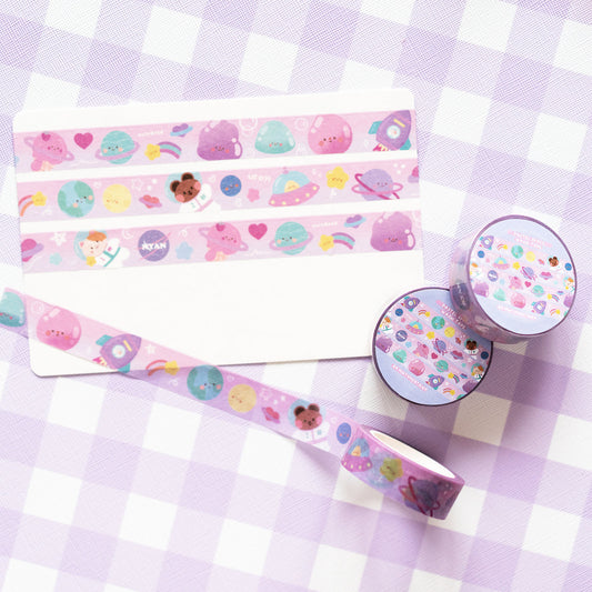 My Universe Space Theme Washi Tape by mintymentaiko
