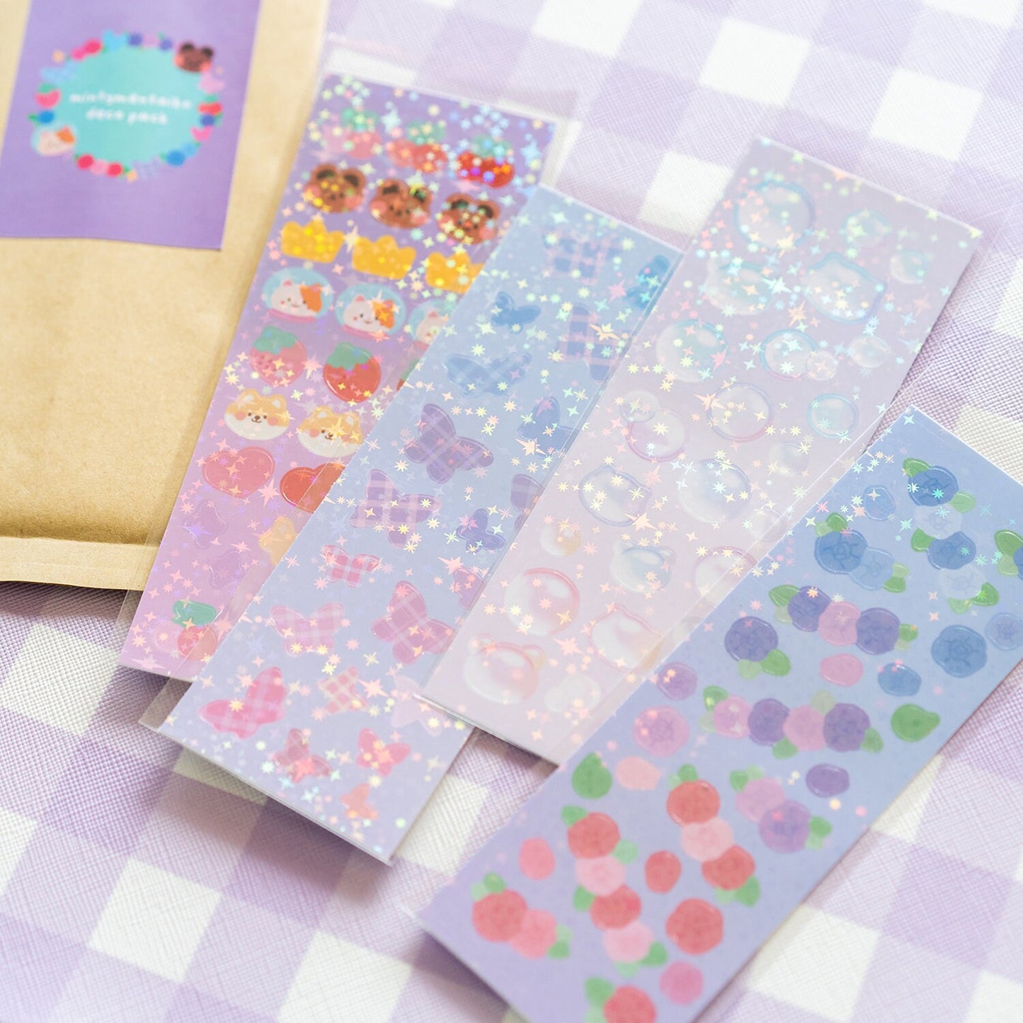 Small Deco Journal Polco Toploader Sticker Sheets / Pack