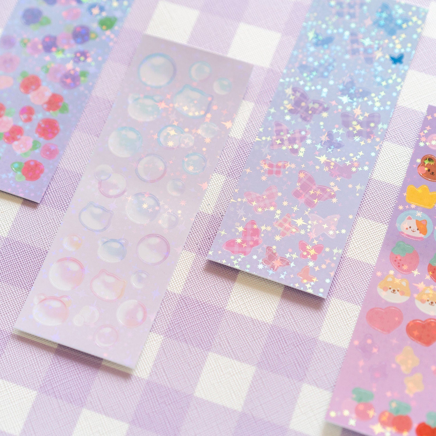 Holo Laminate Sheets, Toploader Deco Stickers, Kpop Deco Sheets, Star  Twinkle Heart Polco Stickers, Clear Bujo Stickers, Korean Journal 