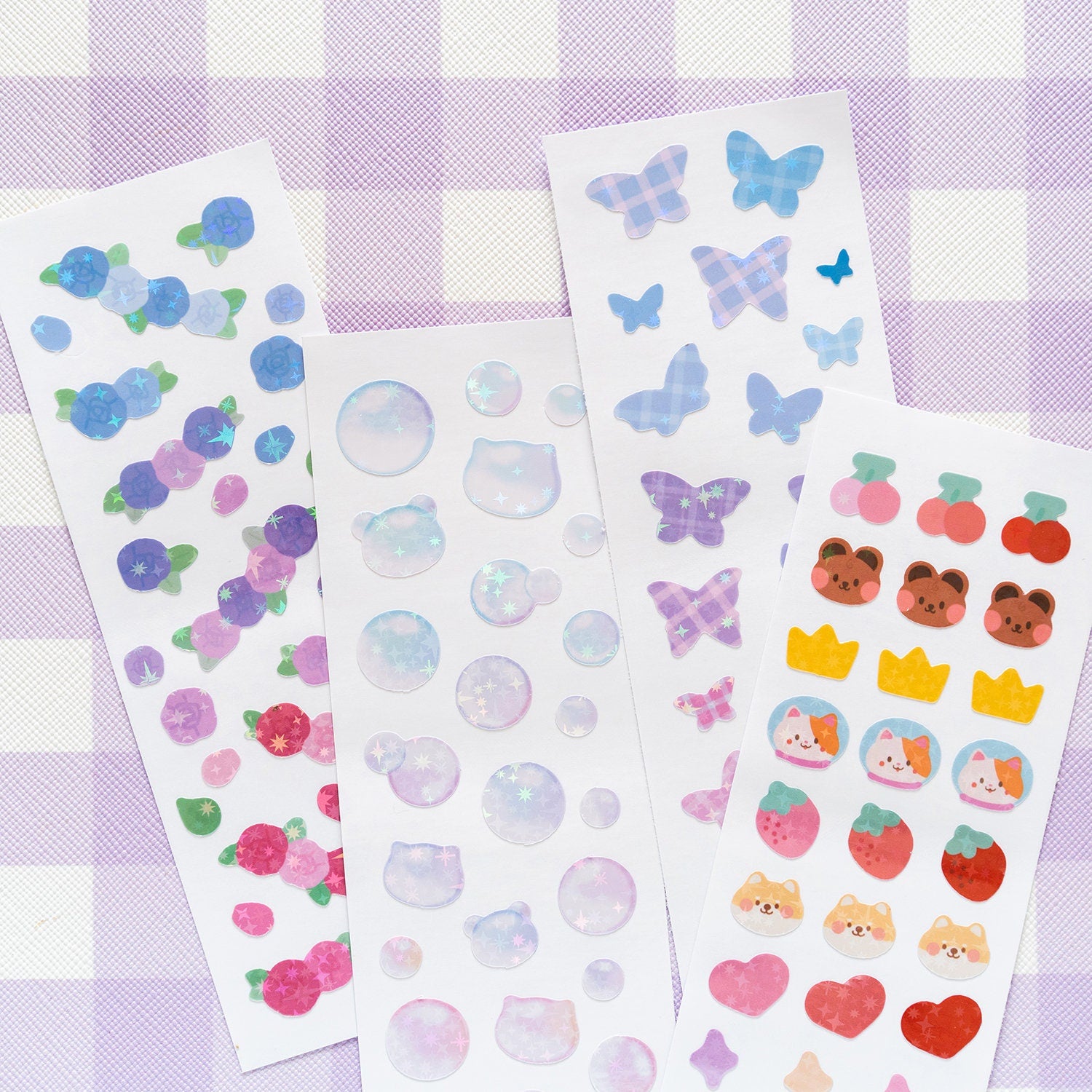 Small Jelly Hearts and Marbles Deco Stickers, Toploader Deco Stickers,  Polco Deco, Polco Deco, Diary Kpop Journal, Anime Scrapbooking 