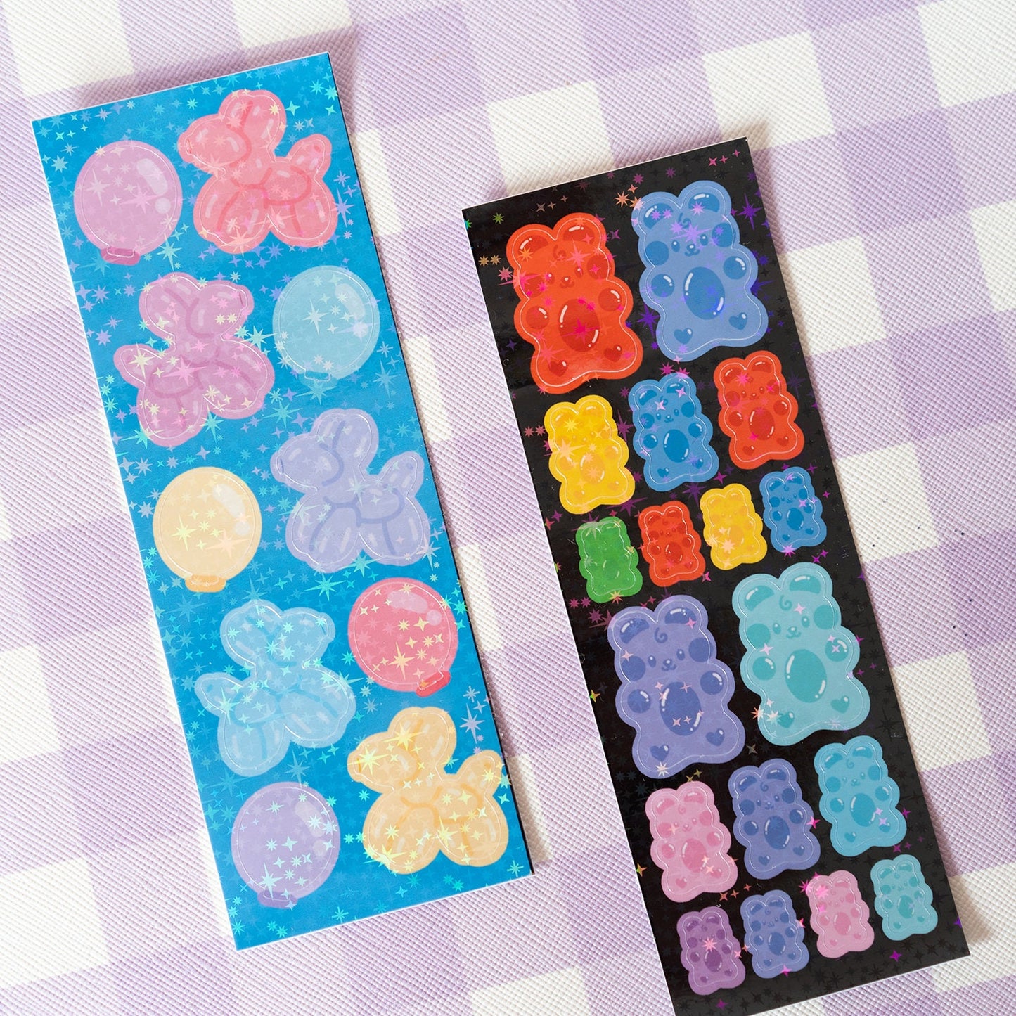 Balloon Dog and Gummy Bears Journal Sticker Sheets Set